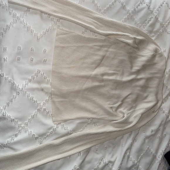 Abercrombie & Fitch Cream Ribbed Cardigan - Picture 7 of 7